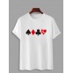 Men's Funny Poker Print Short Sleeve T-Shirt