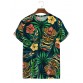 Men's Hawaiian Hibiscus Tiki Mask Short Sleeve T-Shirt