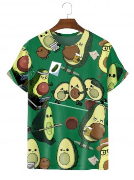 Trendy new fun avocado print T-shirt