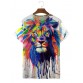 Men's Trendy Lion Print T-Shirt